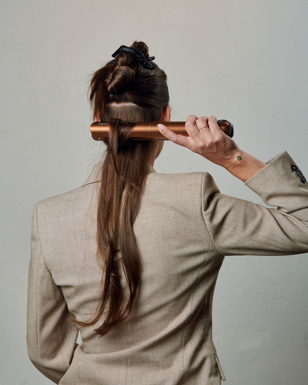 Jen Atkin and a Dyson Engineer